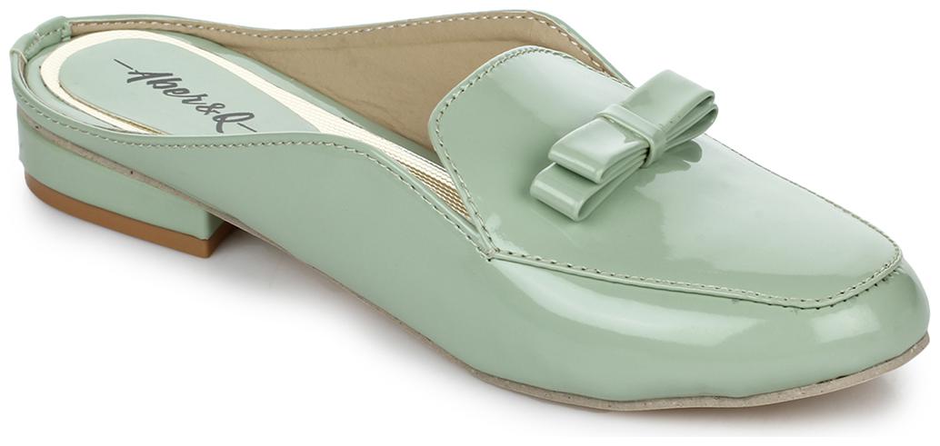 

Aber Q Women Green Mules