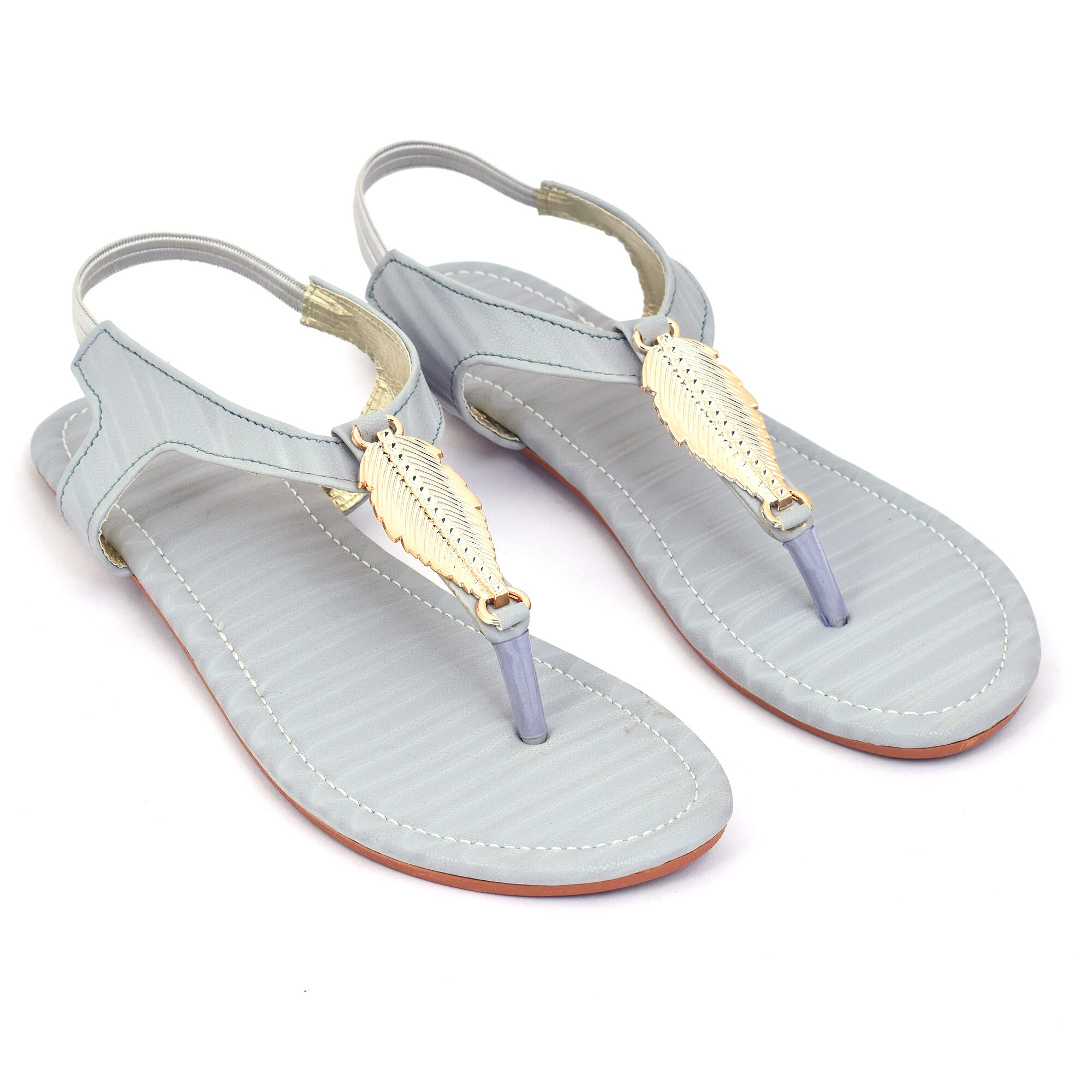 

Ackee Women Grey T-Strap Flats