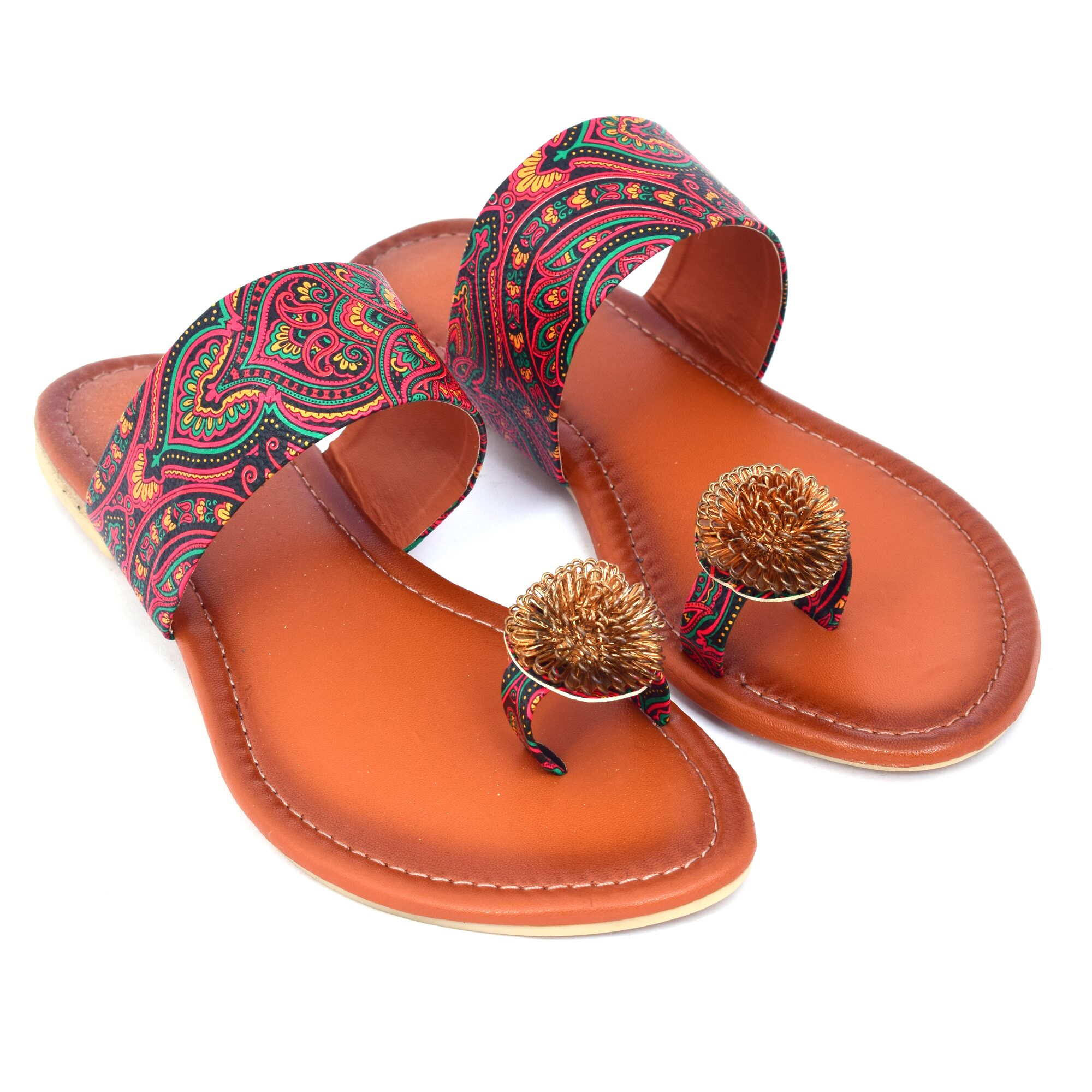 

Ackee Women Multi-Color One Toe Flats