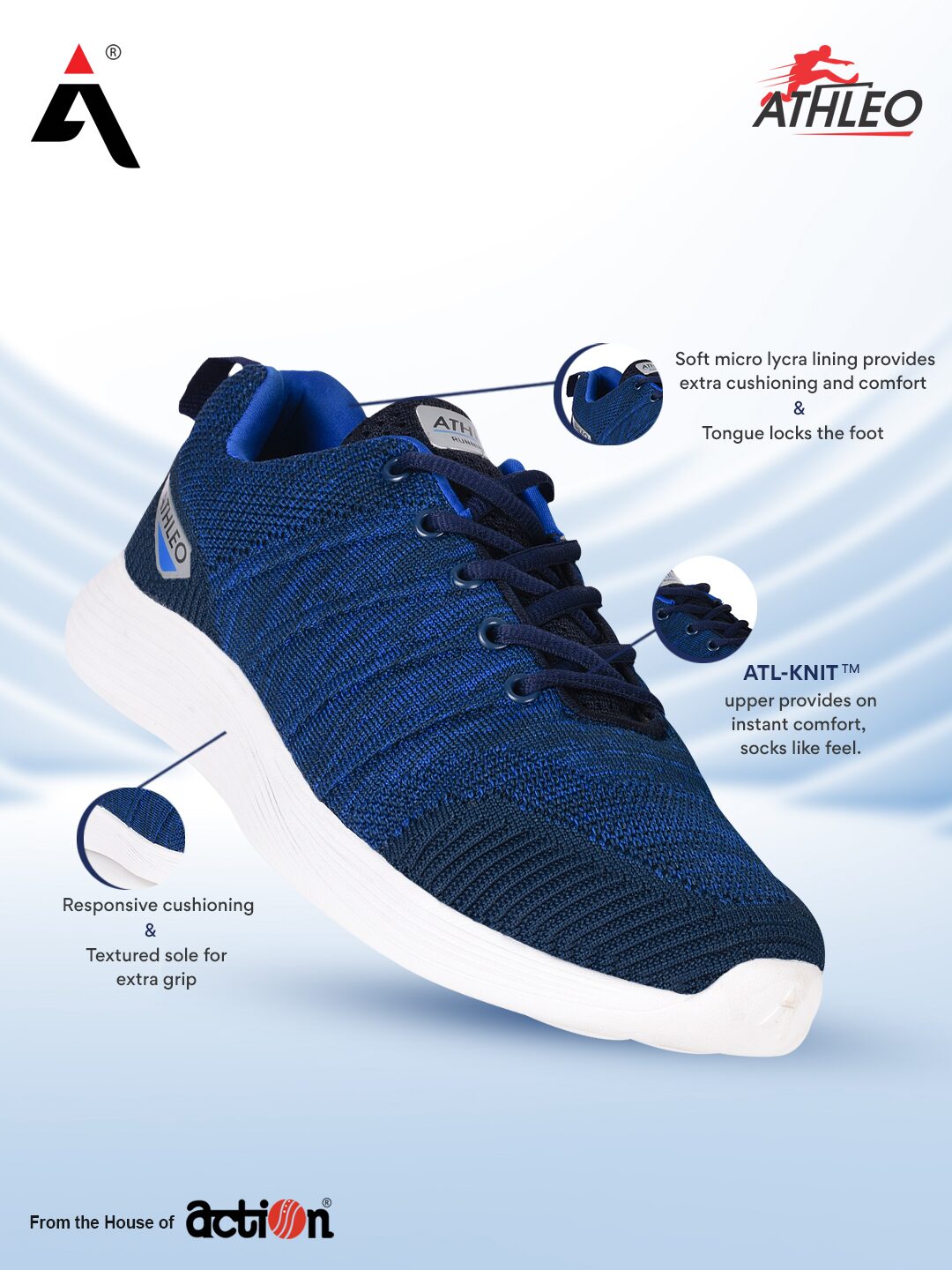 

Action Men Running Shoes ( Blue )