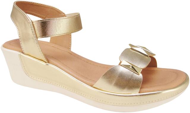 Action Wedges For Women ( Gold ) 1 Pair