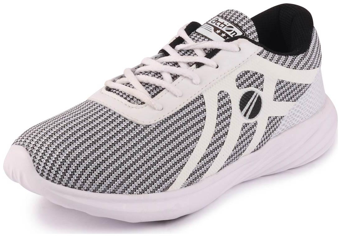 

Action Men AM 962 WHT BLK Running Shoes ( White )