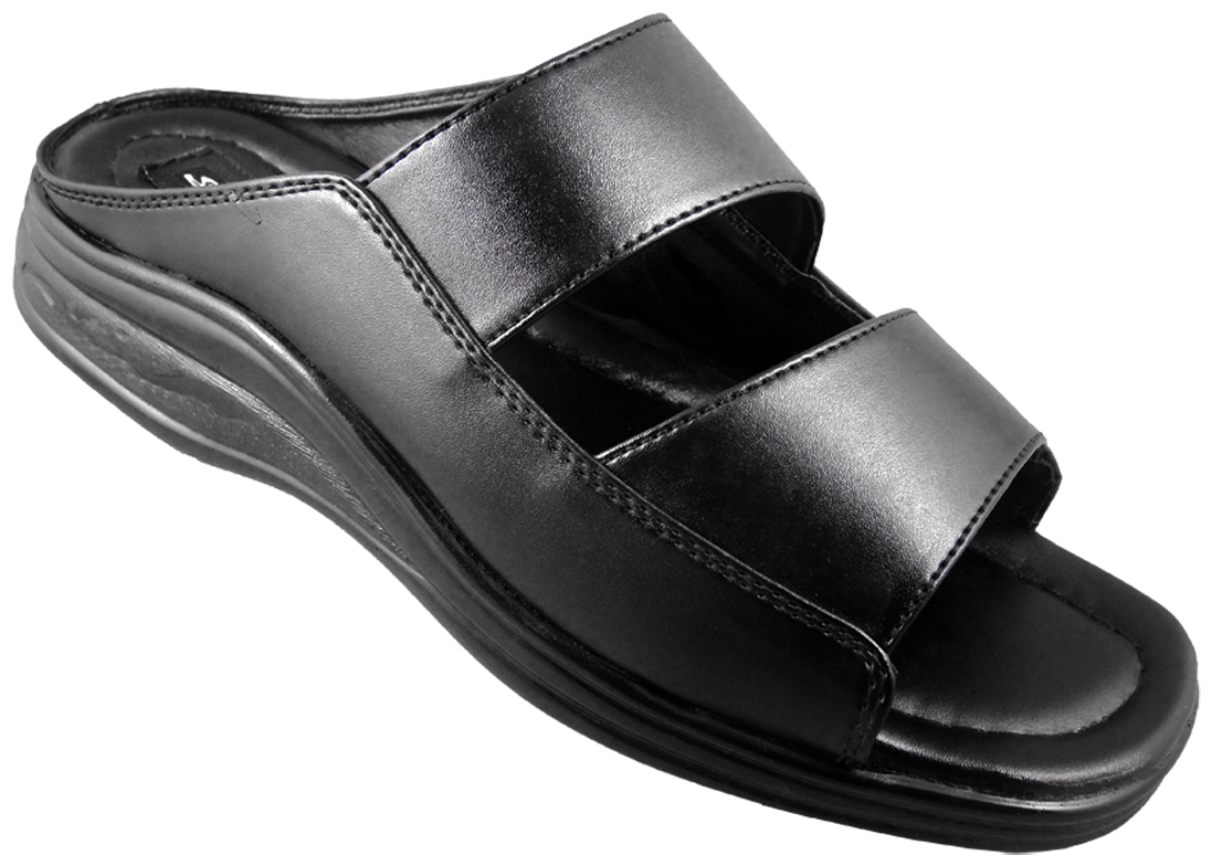 

Action Synergy PU10176 Black Slippers
