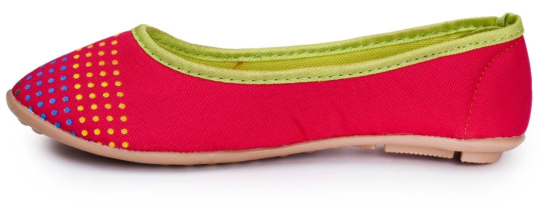 Action Shoes Pink Fabric Ballerinas
