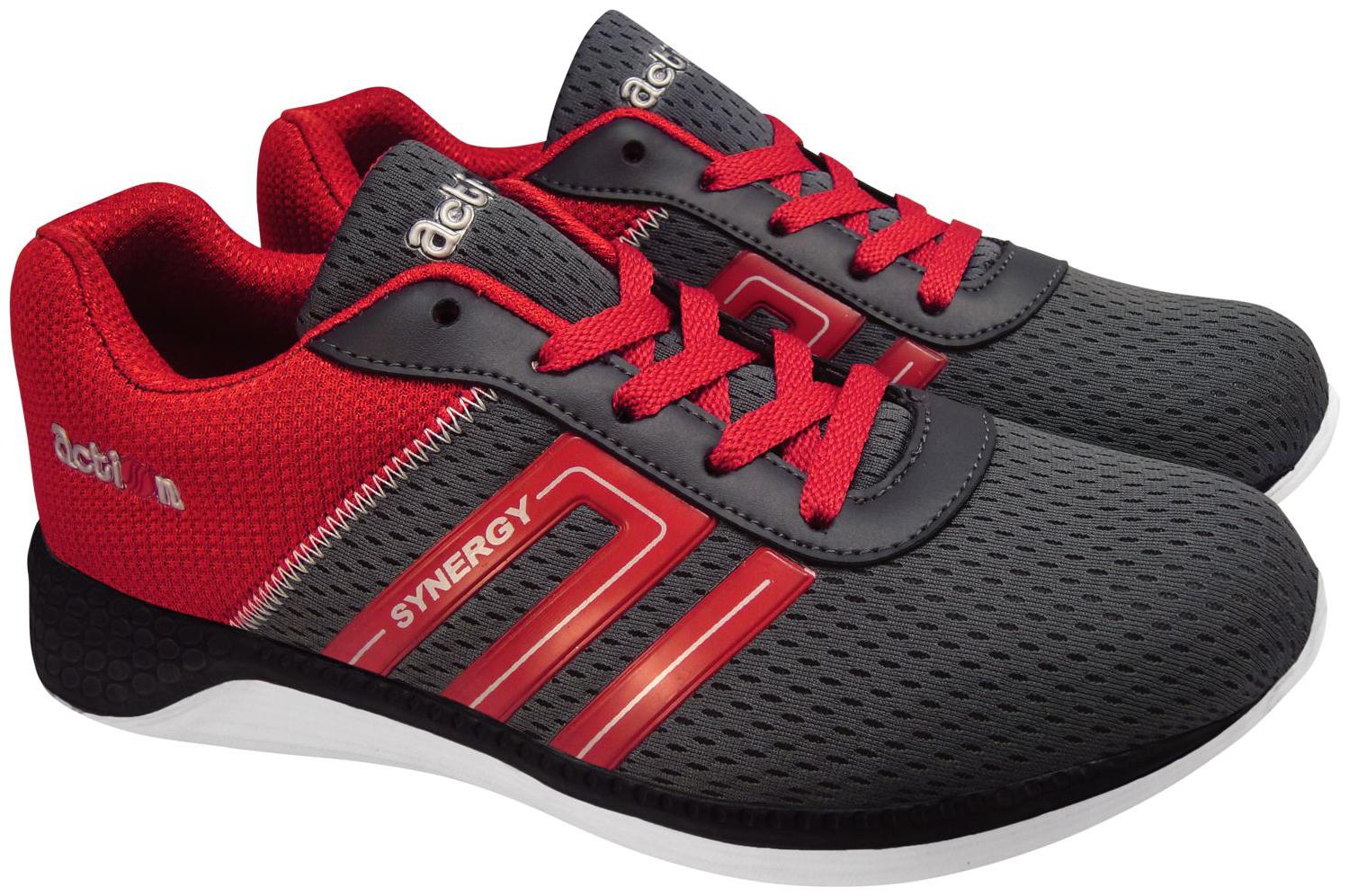 

Action Men 7345-GreyRedNewA Running Shoes ( Red )