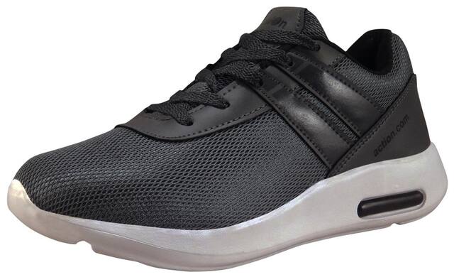 Action Running Shoes For Men ( Grey )