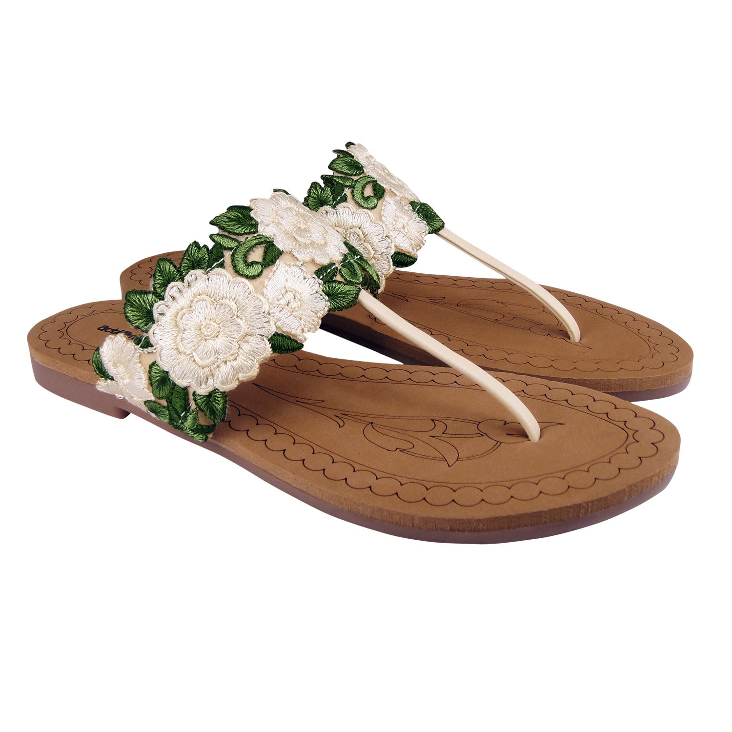 

Action Women Cream T-Strap Flats