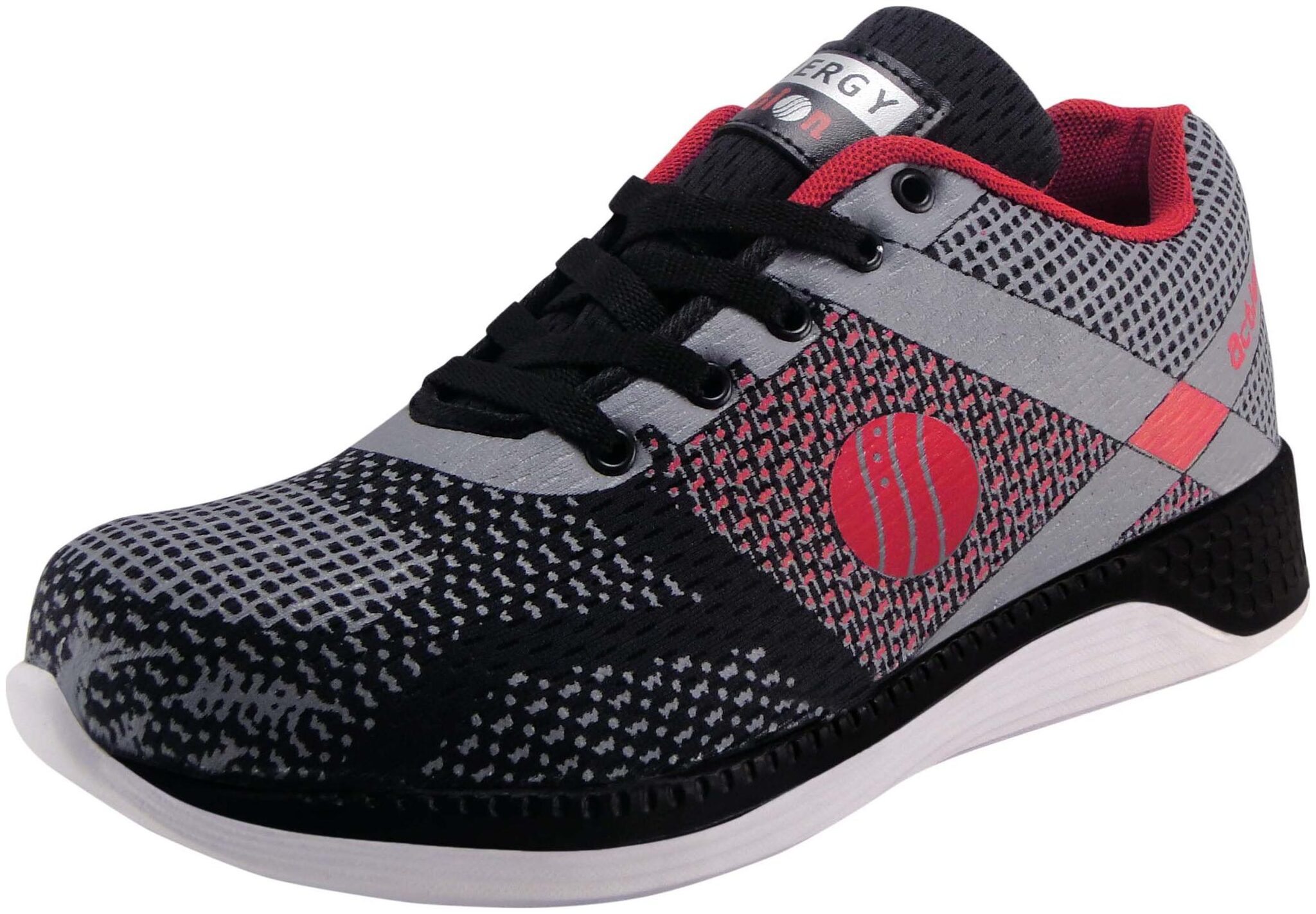 

Action Men EP007-BlackGreyRed Running Shoes ( Black )