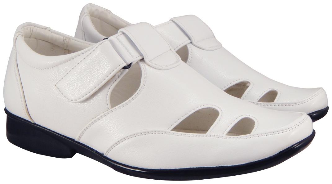 

Action Synergy Men s Formal Sandal White PU4423
