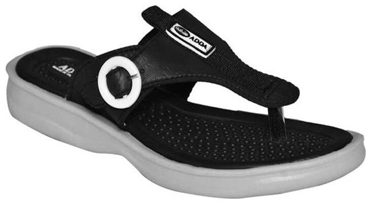 

Adda Black Color Flipflops For Women