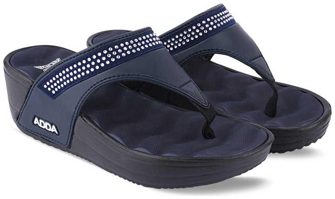 

Adda Comfortable Extra Soft Navy Color Slippers For Women