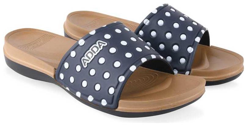 

Adda Comfortable Extra Soft Beige Navy Color Slippers For Women