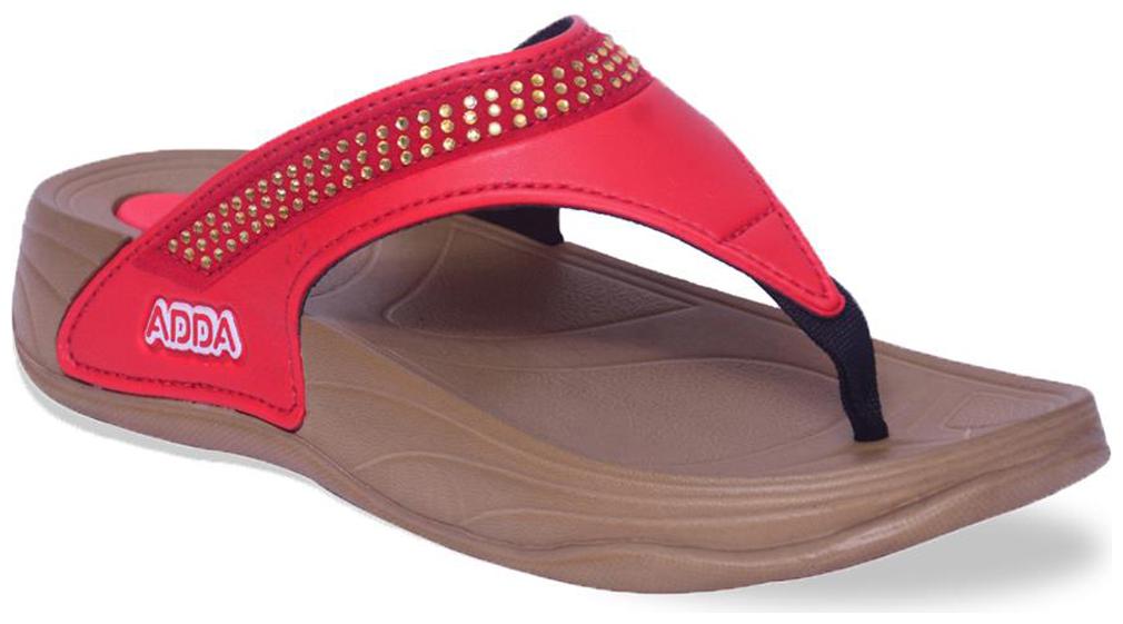 

ADDA Women Beige Red Sandals