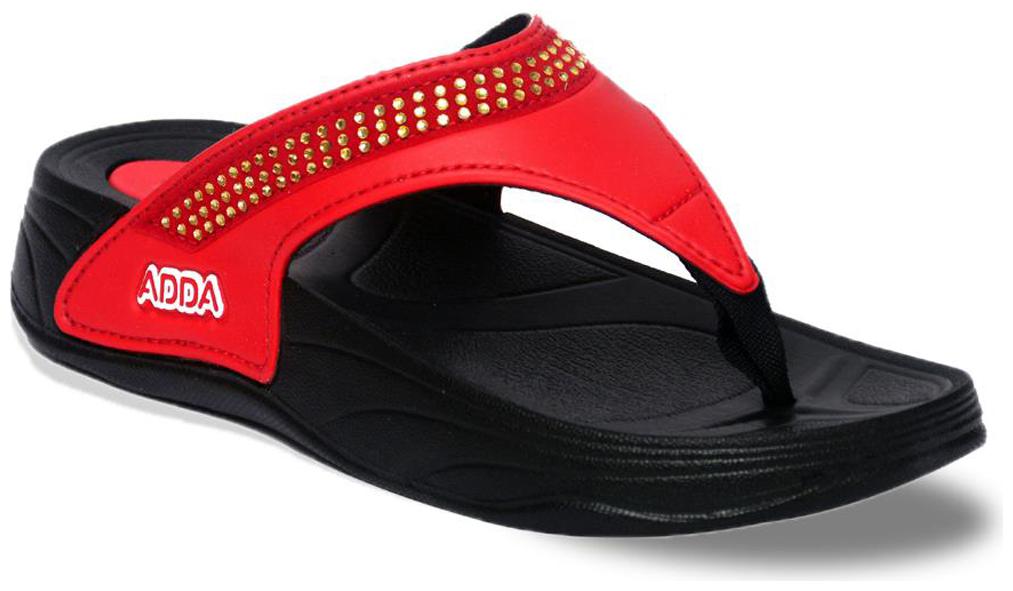 

ADDA Women Black Red Sandals