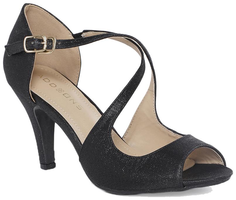 

Addons Women Black Heeled Sandals