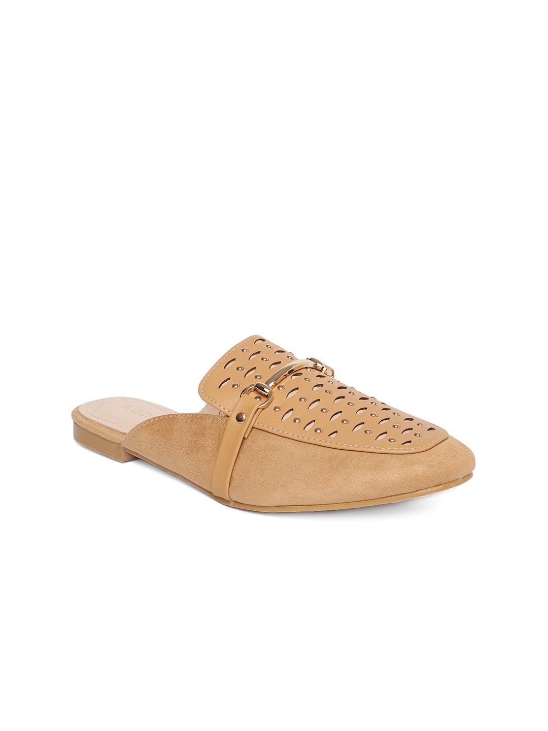 

Addons Women Tan T-Strap Flats