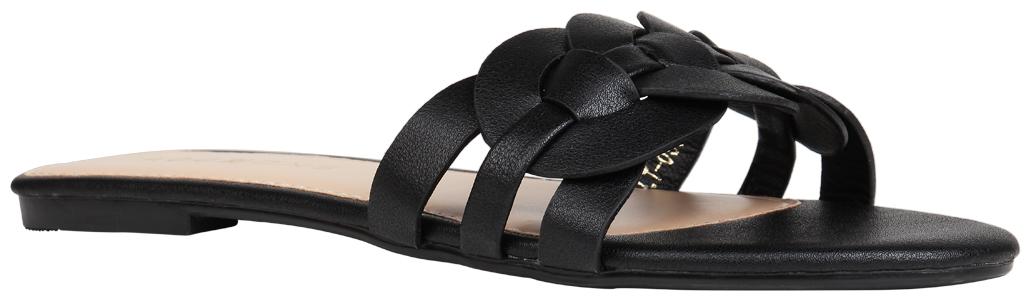 

Addons Women Black Open Toe Flats