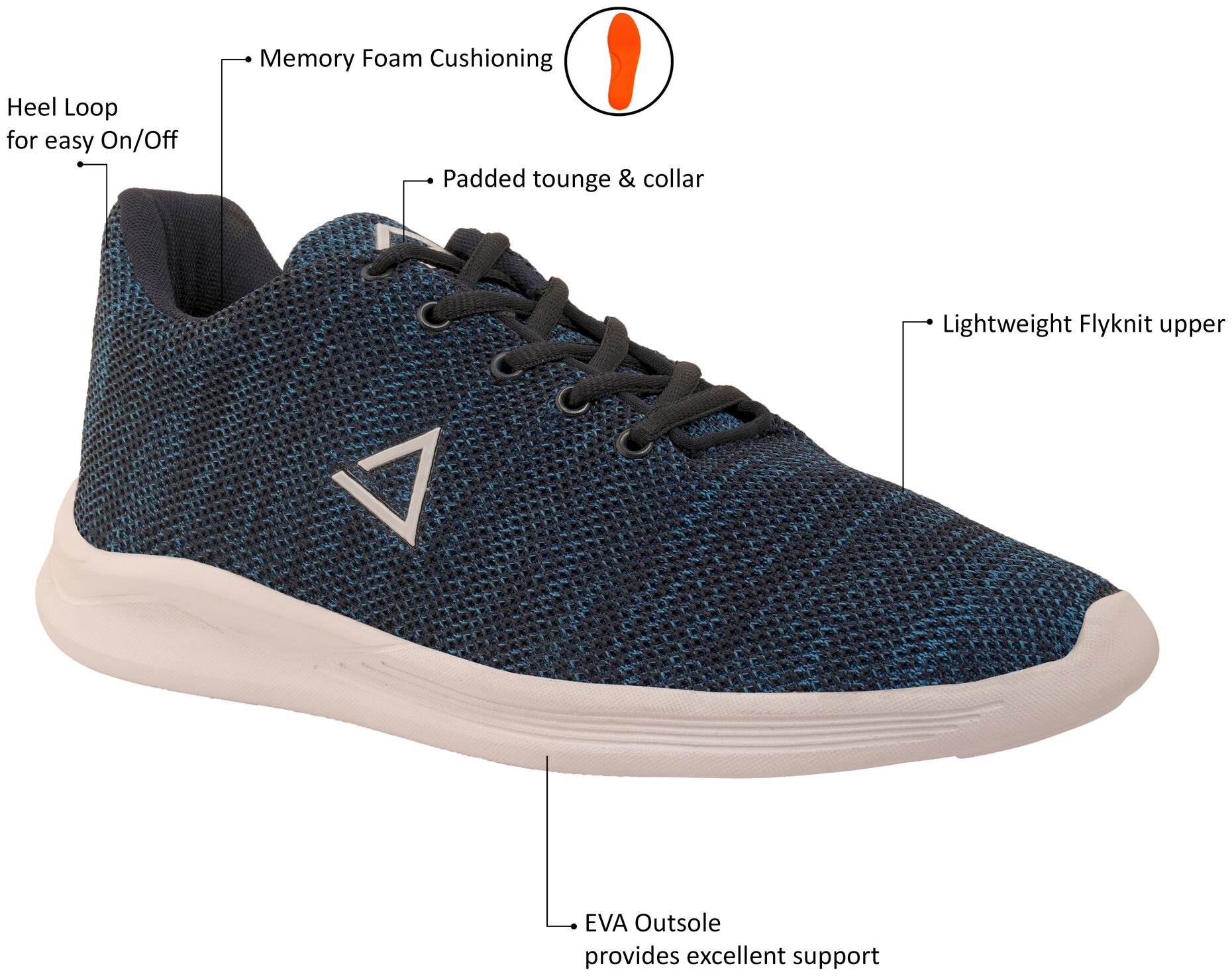 

Adiair Men Force Running Shoes ( Navy Blue )