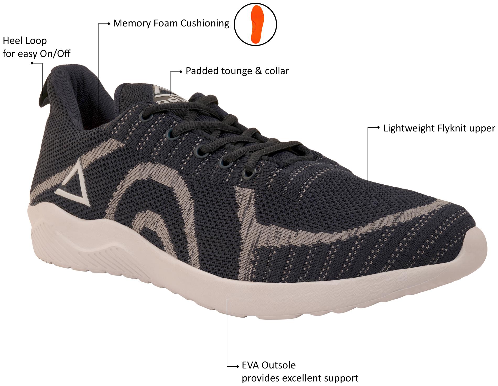 

Adiair Men Rush Running Shoes ( Black )