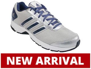 Adidas Men B79186 Silver Running Shoes