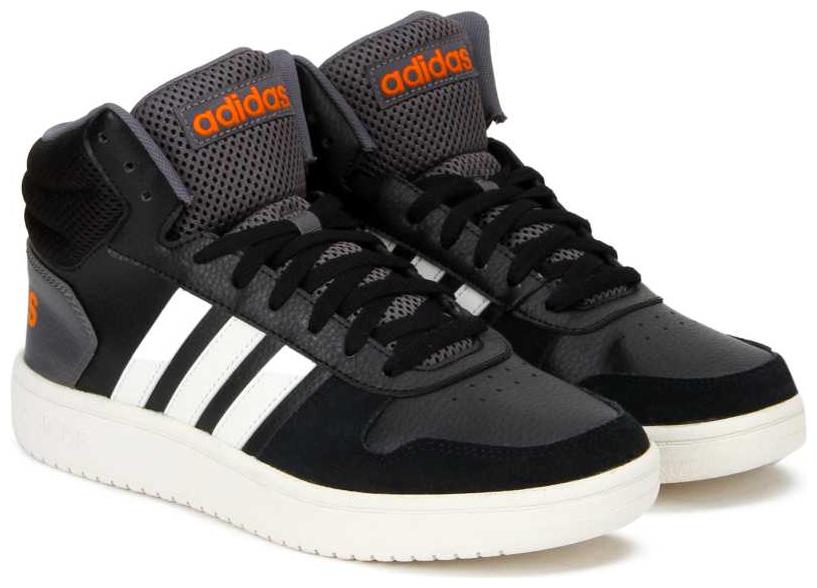 

Adidas Men Black Casual Shoes - HOOPS 2 0 MID - EE7383