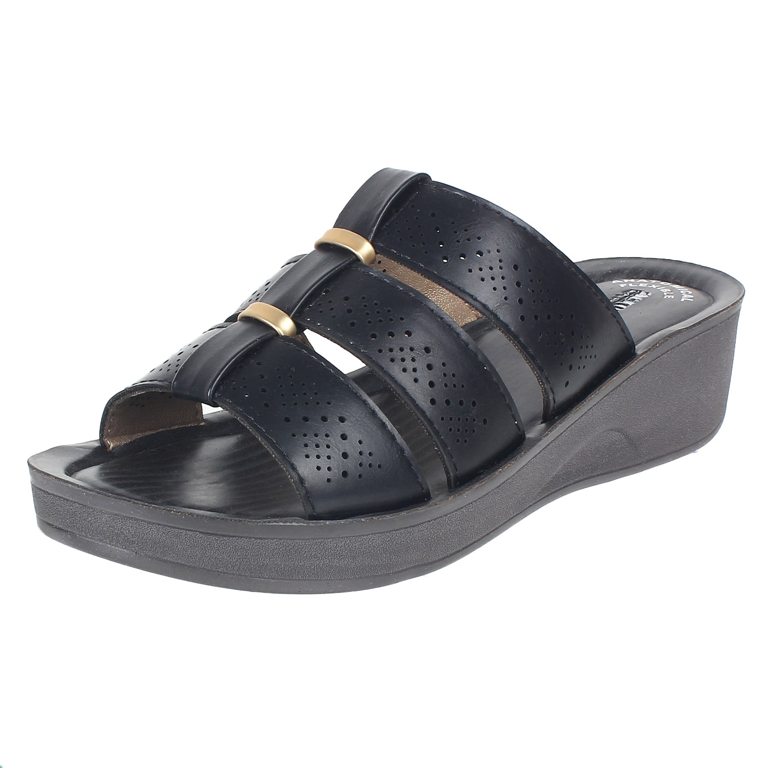 

Aerowalk At22 Black Women High Grade Pu Sandal