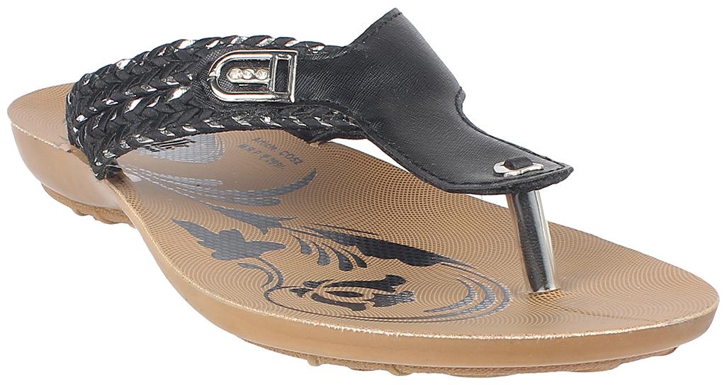

Aerowalk Co52 Black Women Slipper