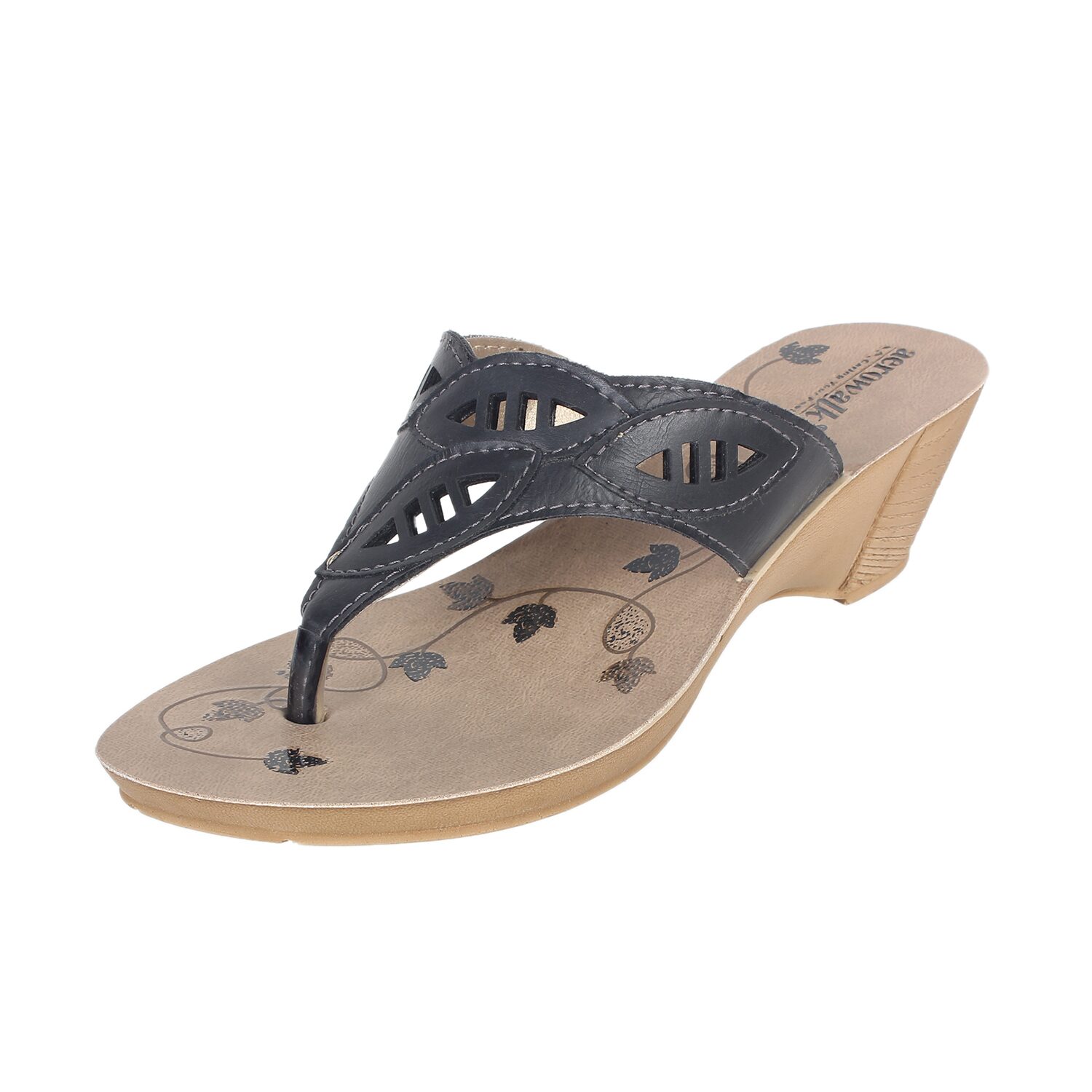 

Aerowalk Hj46 Black Women High Grade Pu Sandal