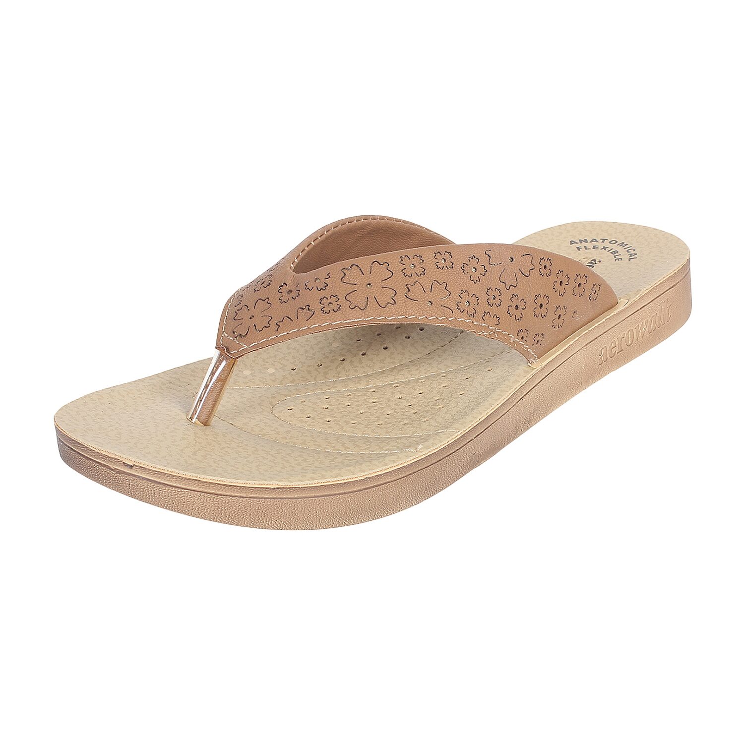 

Aerowalk Mz24 Camel Women High Grade Pu Sandal