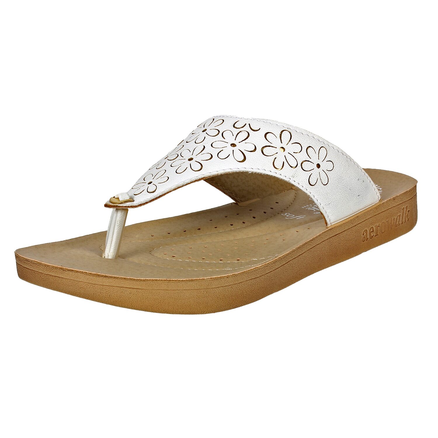 

Aerowalk Mz45 White Women High Grade Pu Sandal