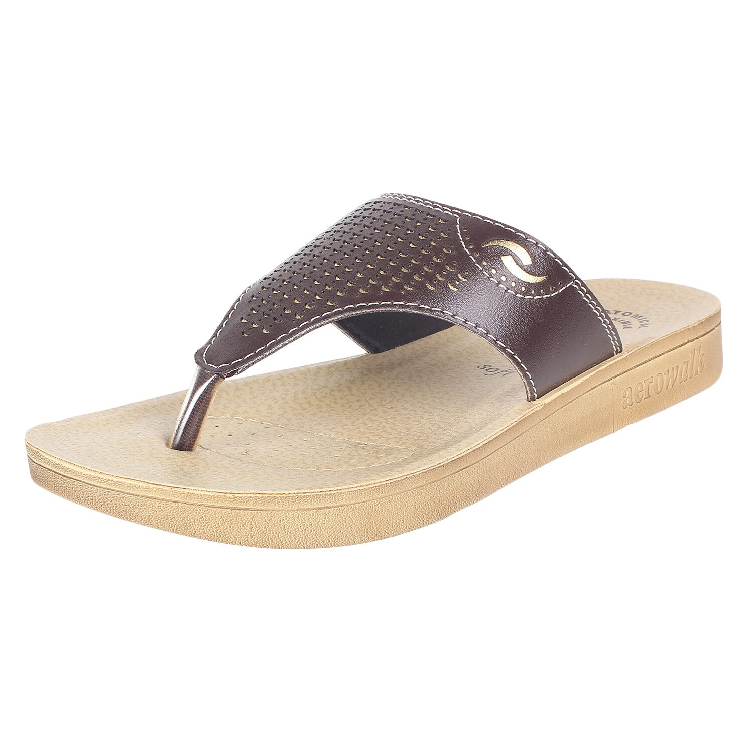 

Aerowalk Mzc1 Brown Women High Grade Pu Sandal