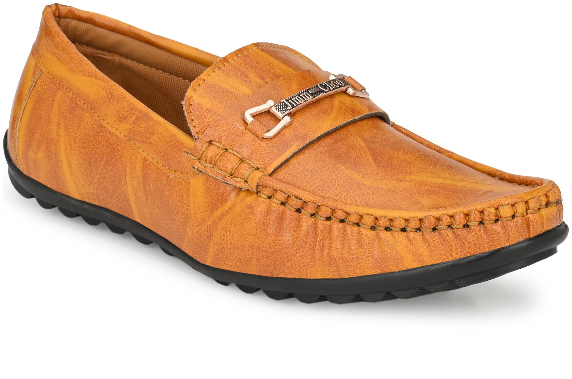 

AFREET Men Tan Loafers - JIMM CHOO SYNTHETC 460