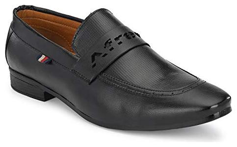 

AFREET Men Black Slip-On Formal Shoes - B089W1CWHB