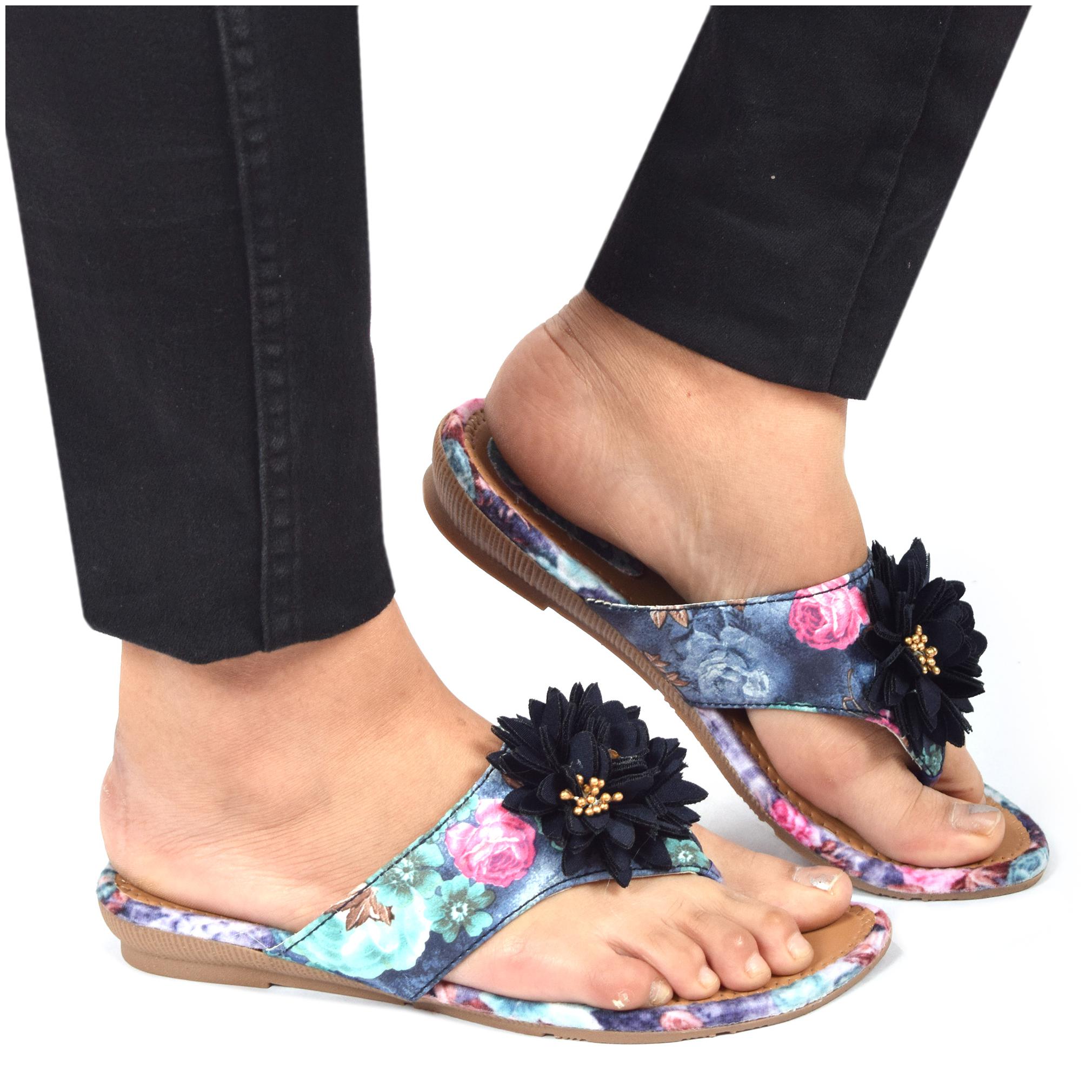

AISHWARY GLAMS Women Multi-Color Open Toe Flats