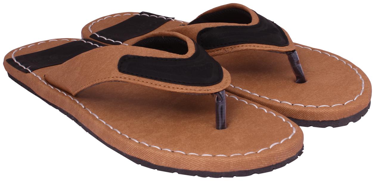 

Aishwary Glams Men Beige Synthetic Slippers