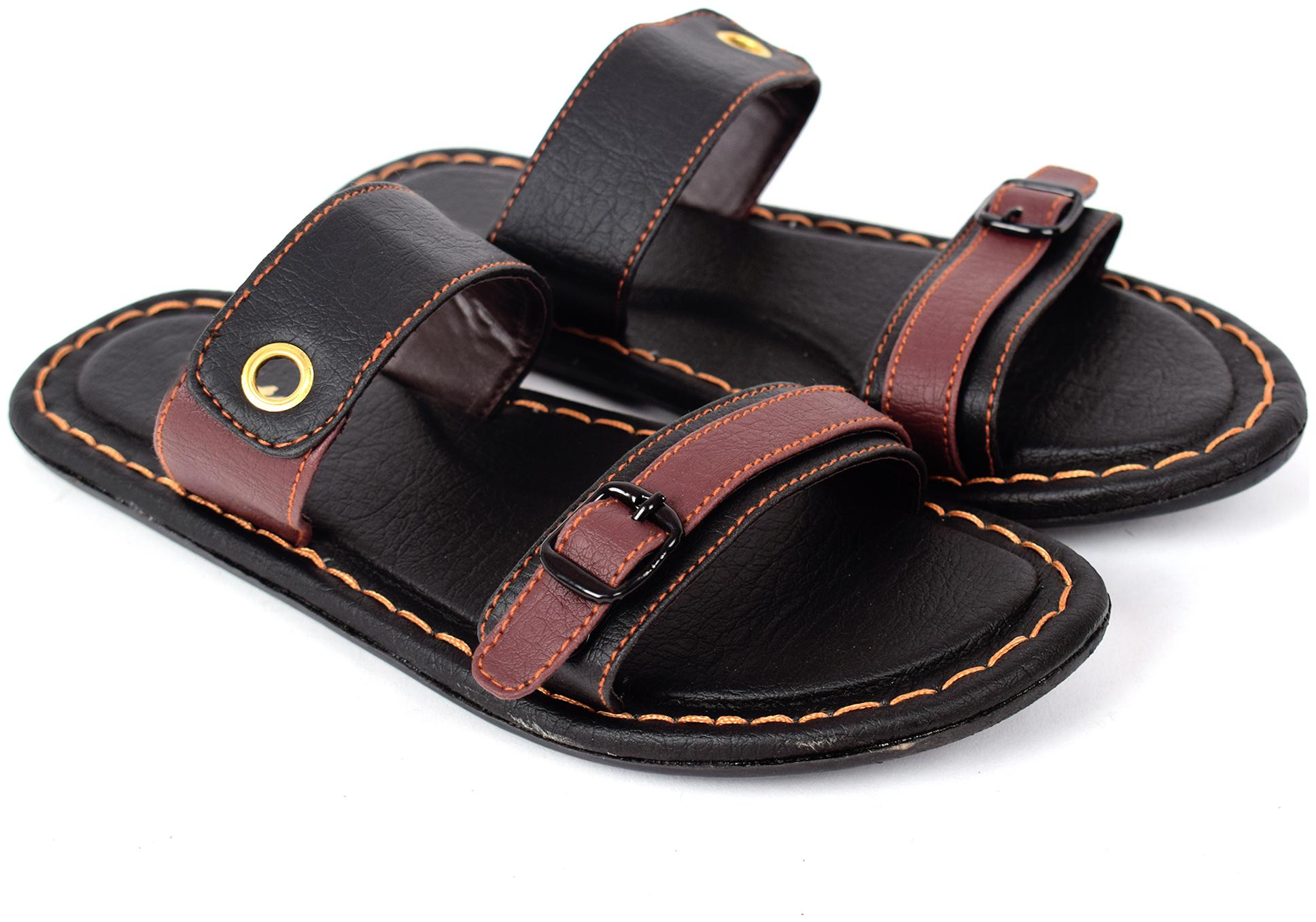 

Aishwary Glams Men Black Synthetic Slippers