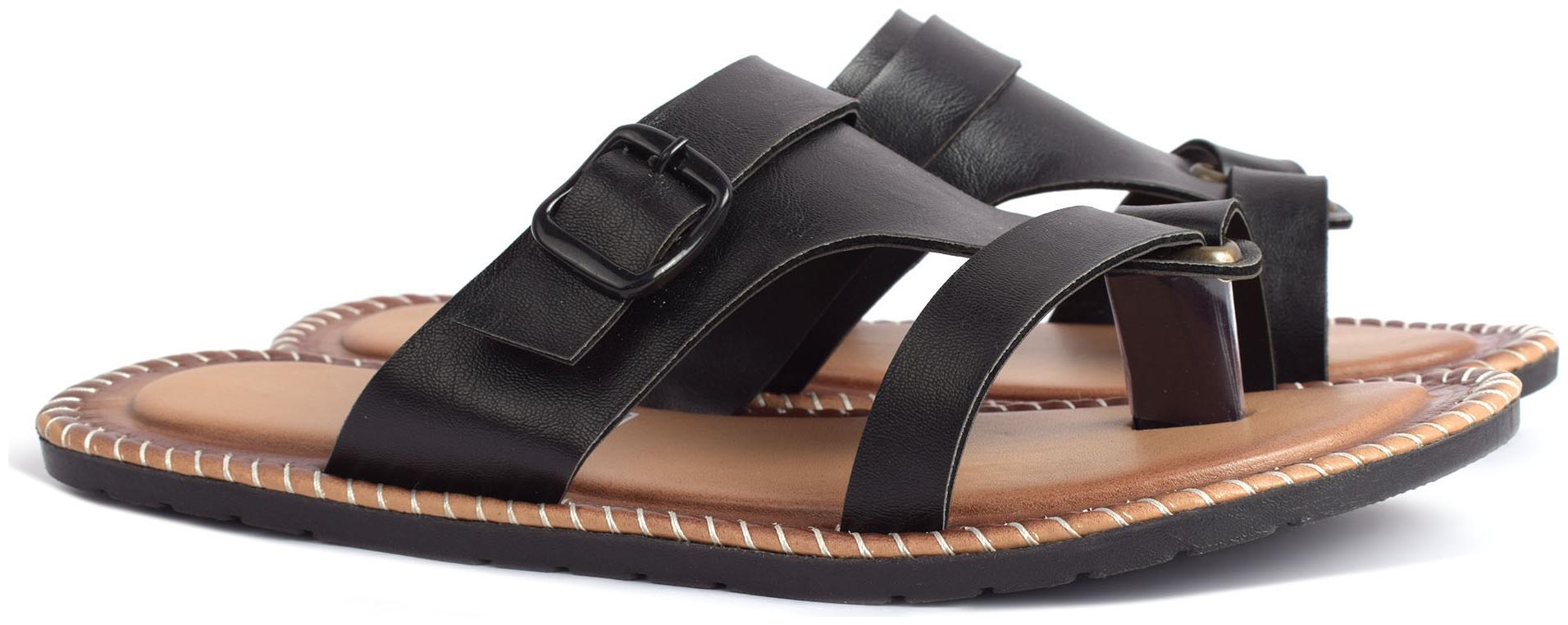 

Aishwary Glams Men Black Synthetic Slippers
