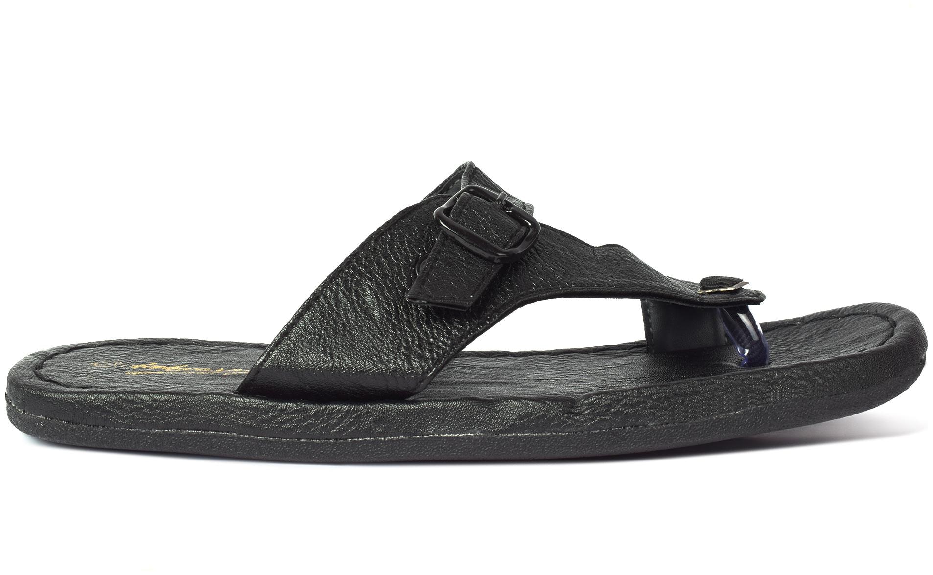 

Aishwary Glams Men Black Synthetic Leather Slippers