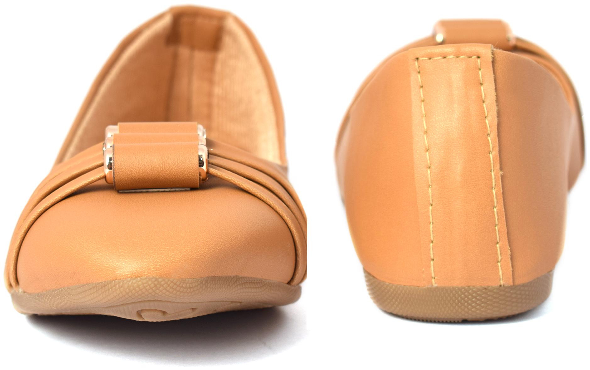 

Aishwary Glams Women Tan Stylish Slip on Bellies