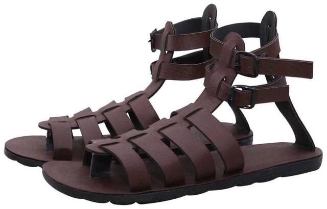 AISHWARY GLAMS Sandals For Men ( Brown )
