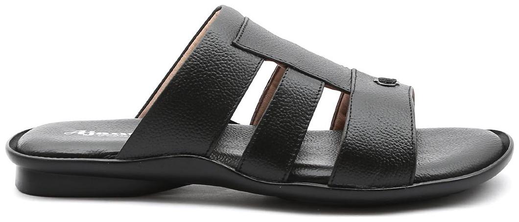 

Ajanta Black Men Slippers
