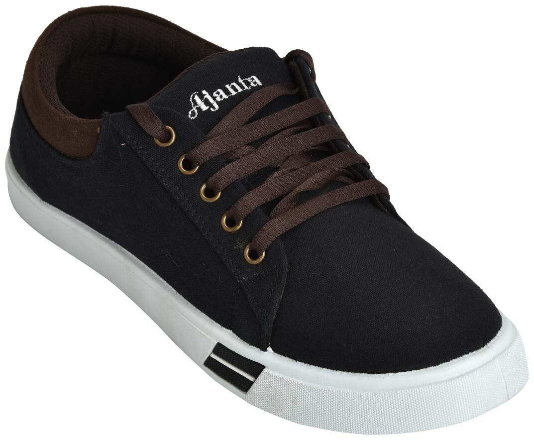 

Ajanta Black Synthetic Leather Men Casual Shoes