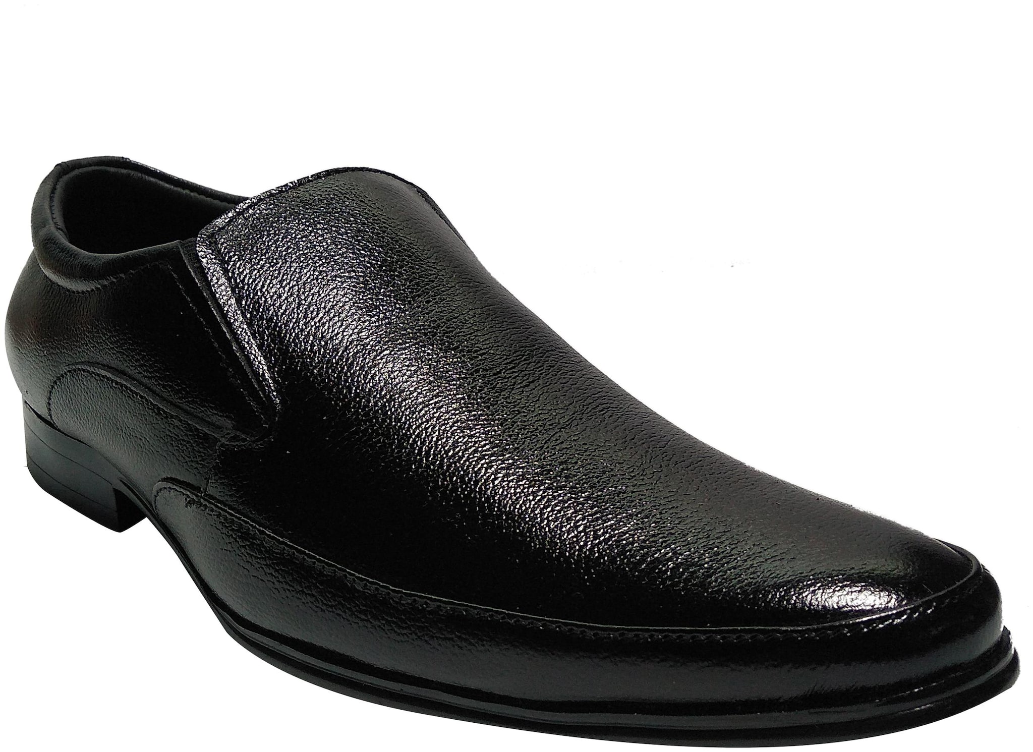 

Ajanta Men Black Slip-On Formal Shoes - LS0018