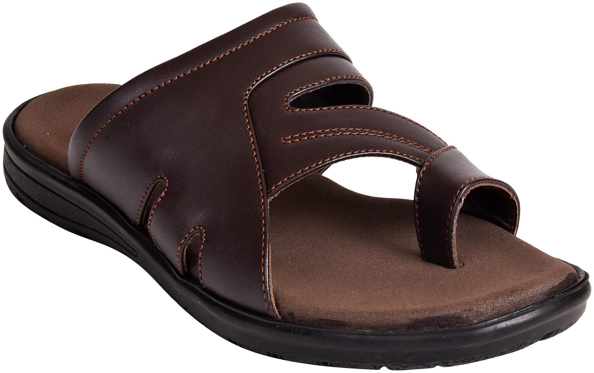 

Ajanta Men Brown Flip-Flops - 1 Pair