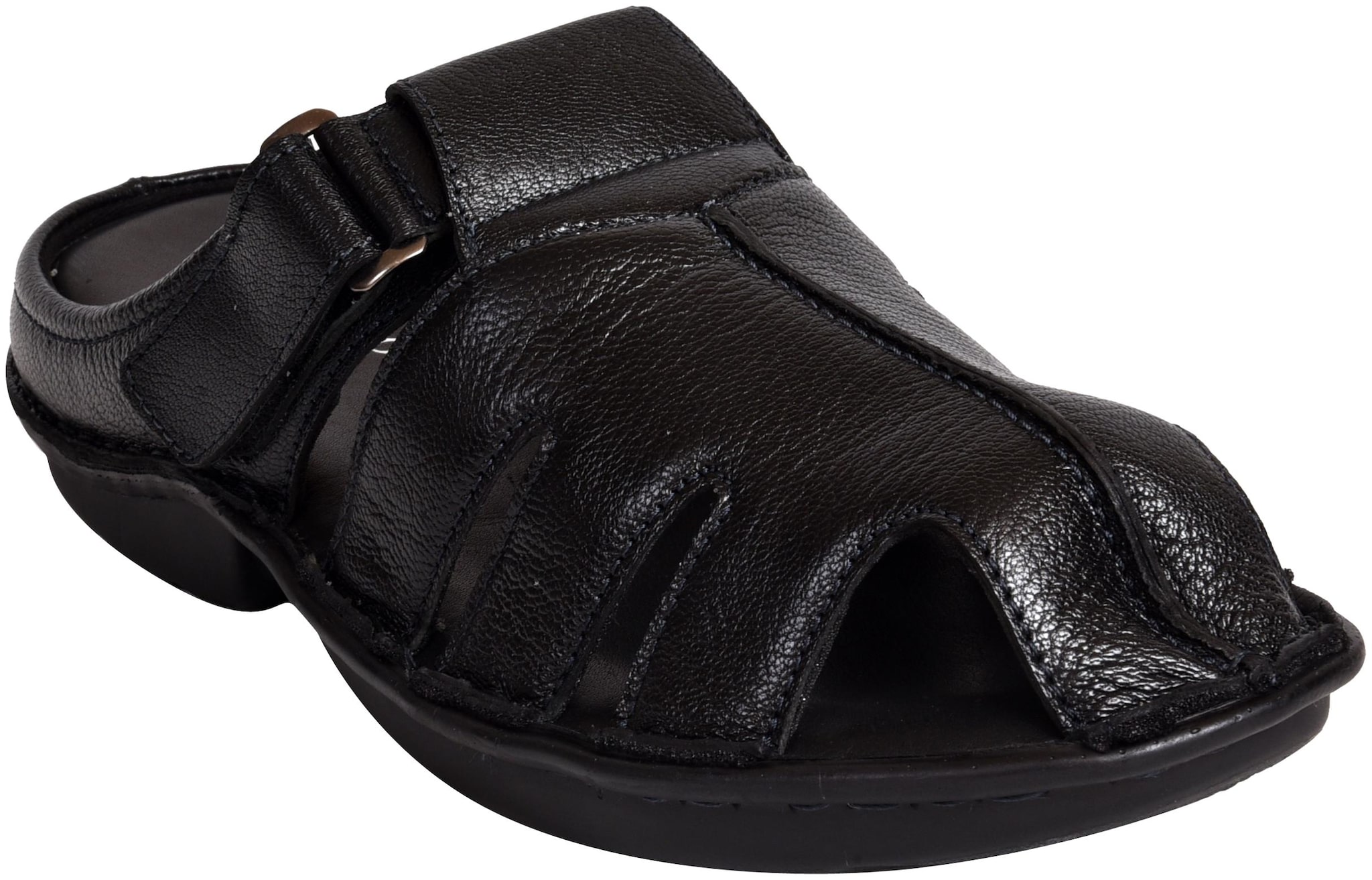 

Ajanta Men Office Sandals - Black