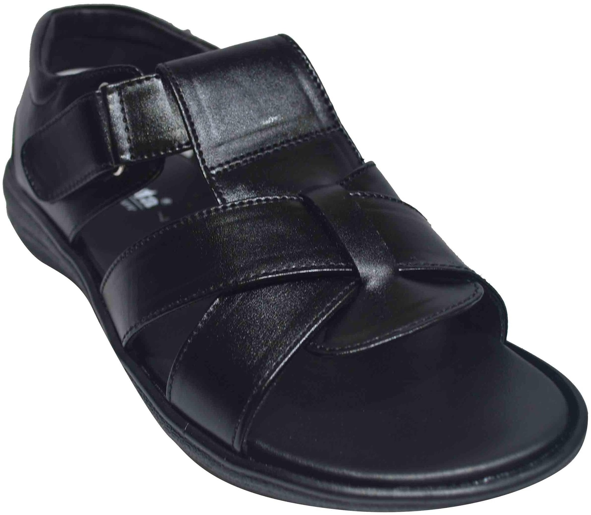 

Ajanta Men Black Sandals