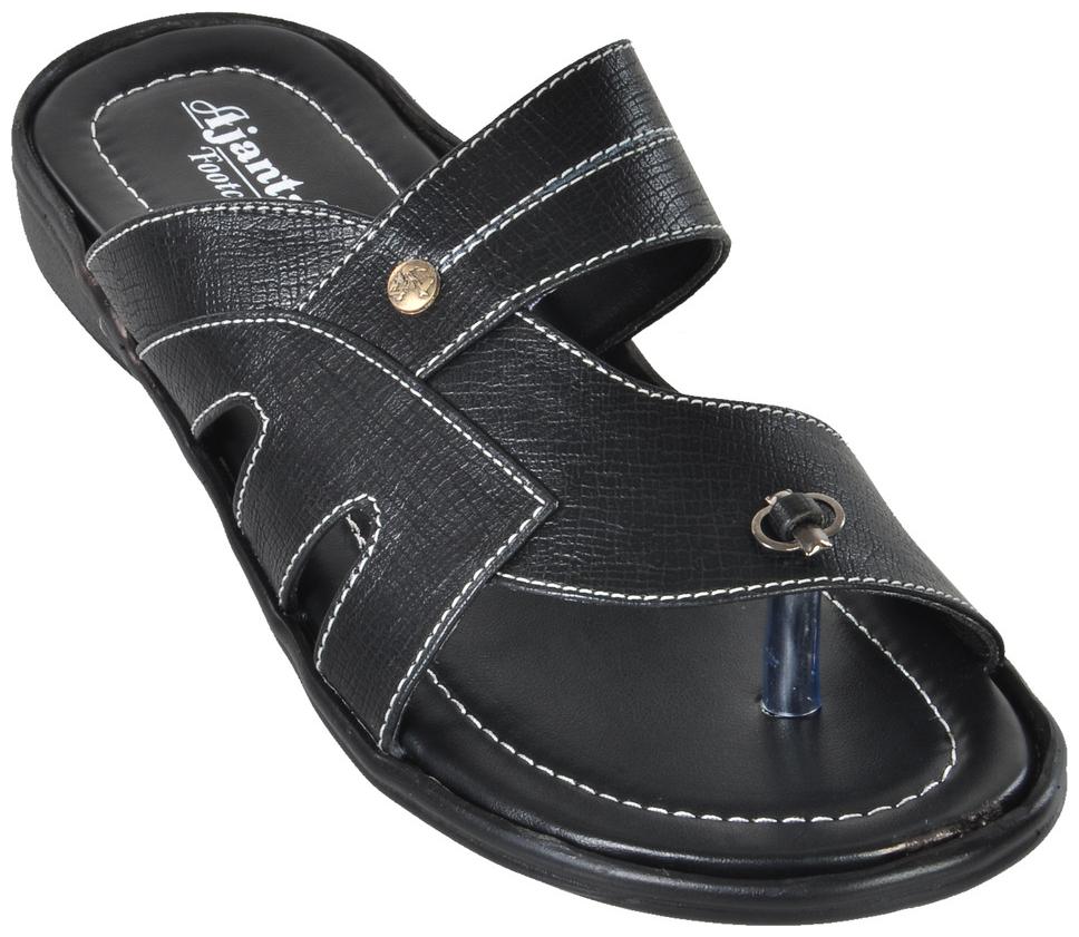 

Ajanta Men Black Flip-Flops - 1 Pair
