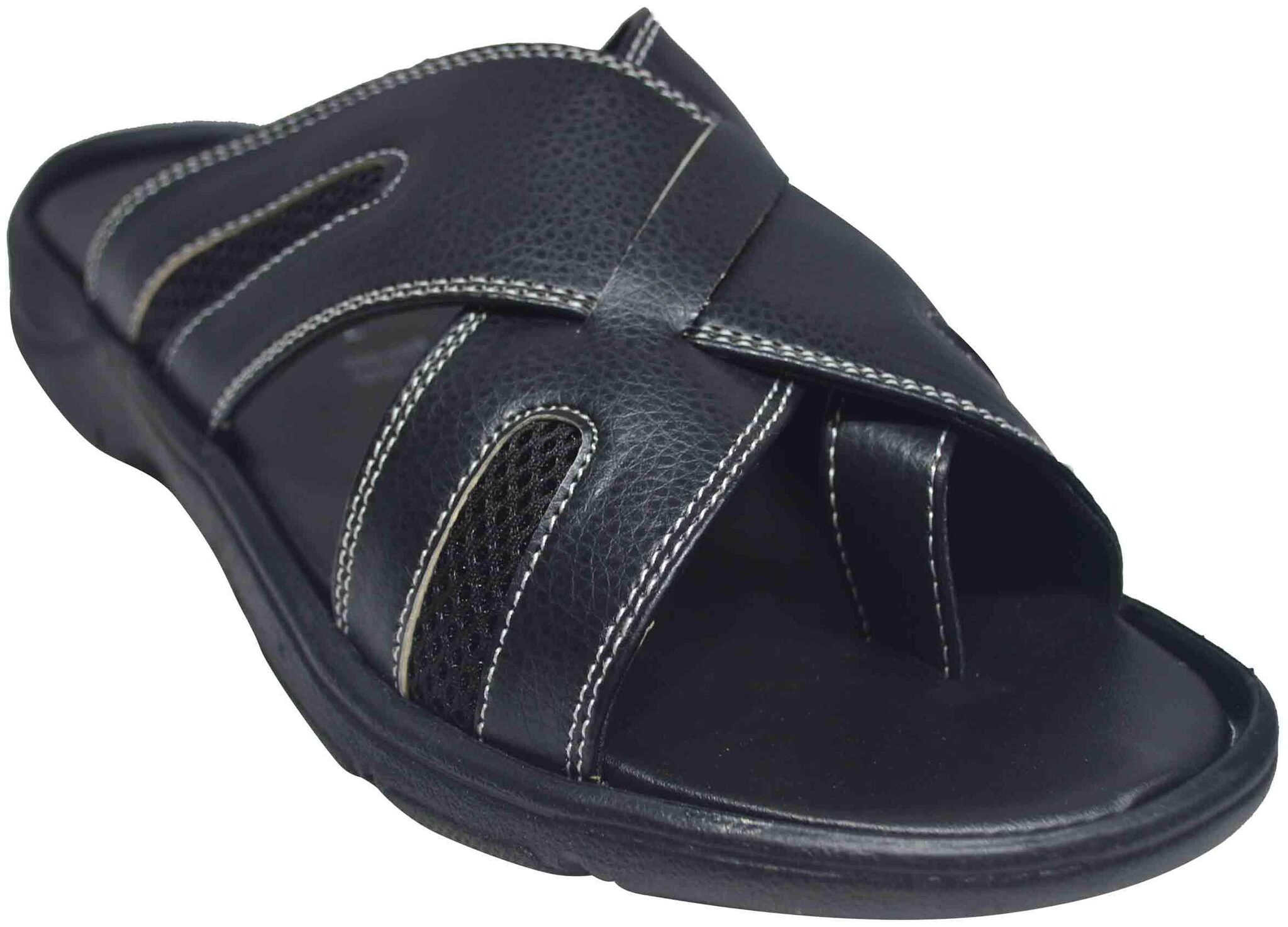 

Ajanta Men Black Sandals