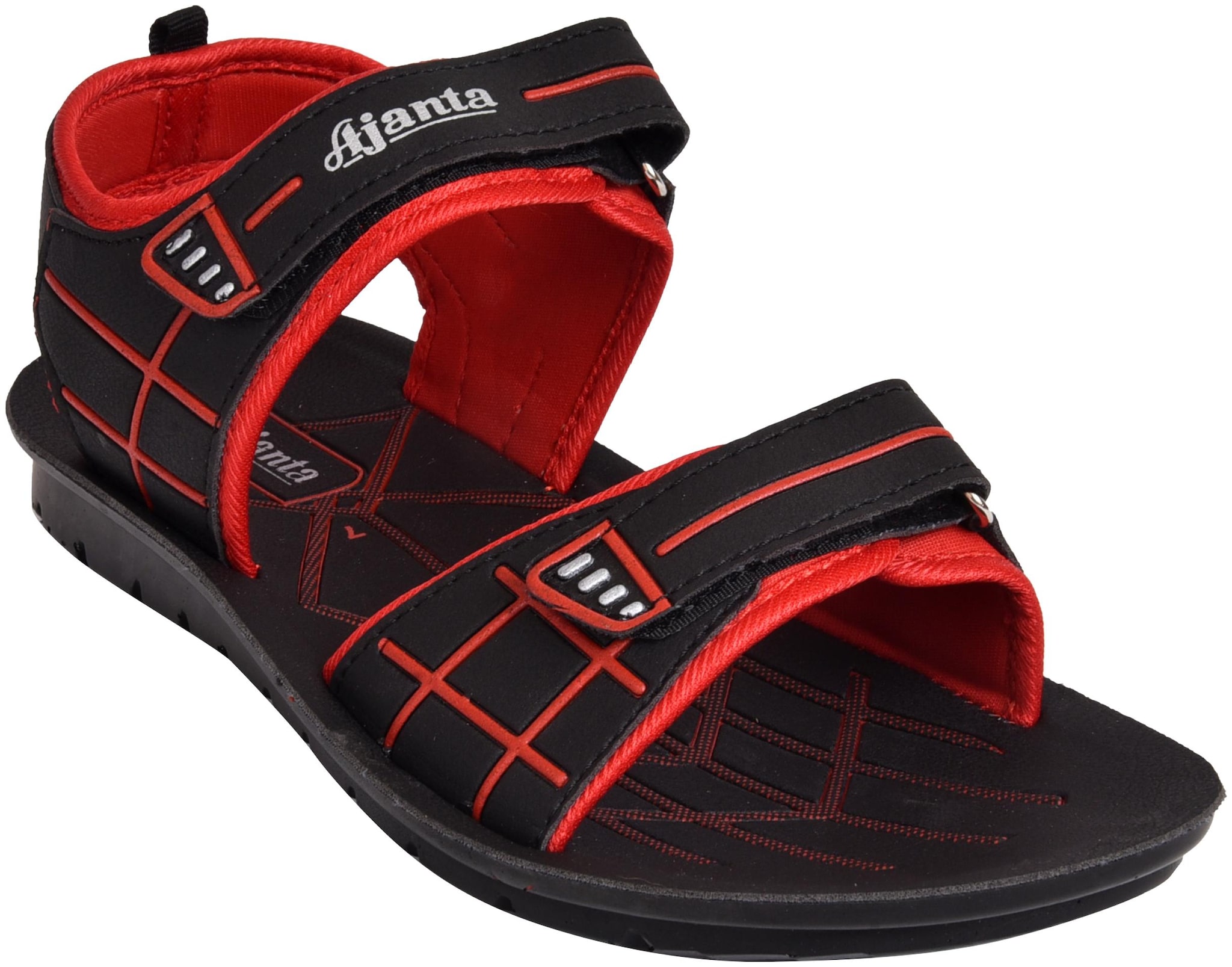 

Ajanta Men Black Sandals