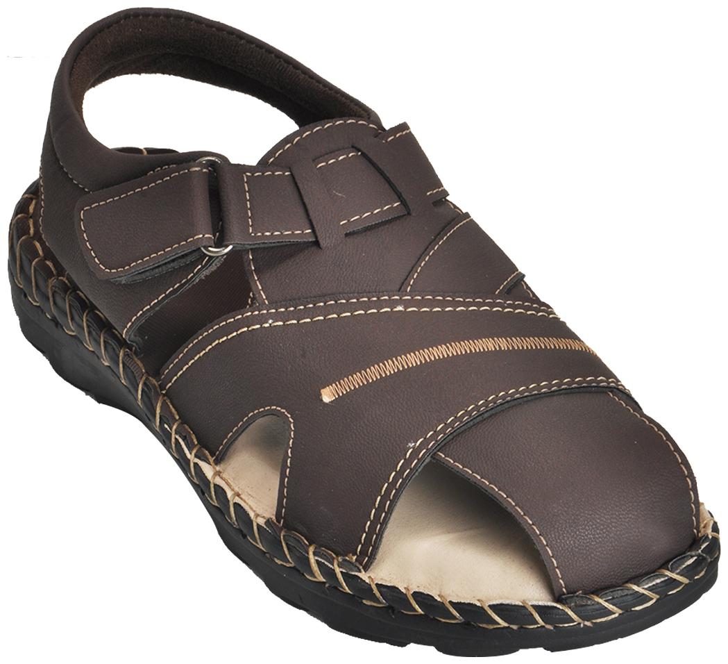 

Ajanta Men s Classy Sandal Slippers - Brown